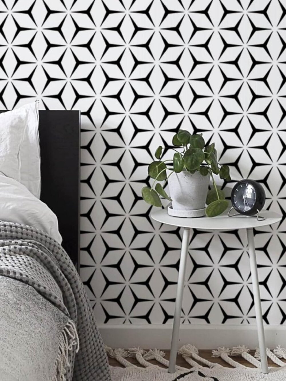 Wall Paper Peel and Stick Modern Black and White Wallpaper Peel and Stick Boho G